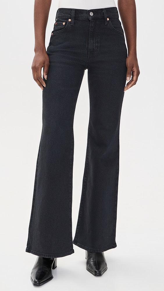 Ribcage Flare Jeans - Slight Night Str