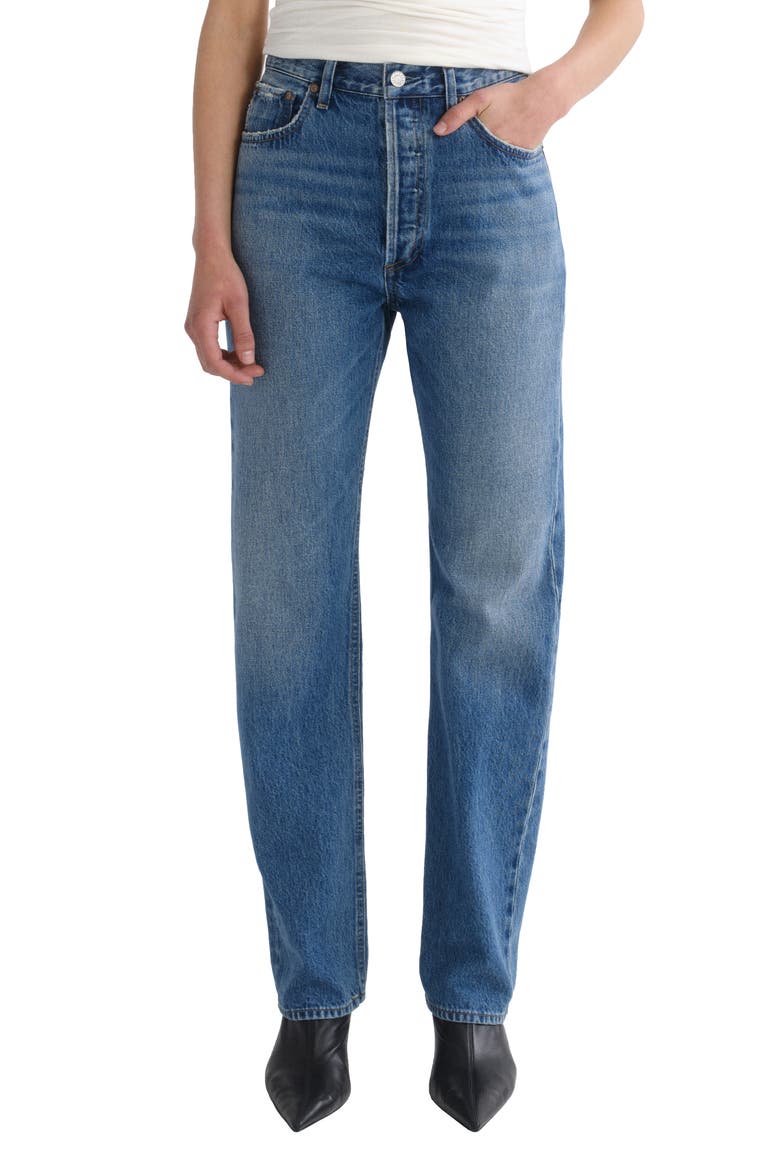 '90s Pinch Waist High Waist Straight Leg Jeans