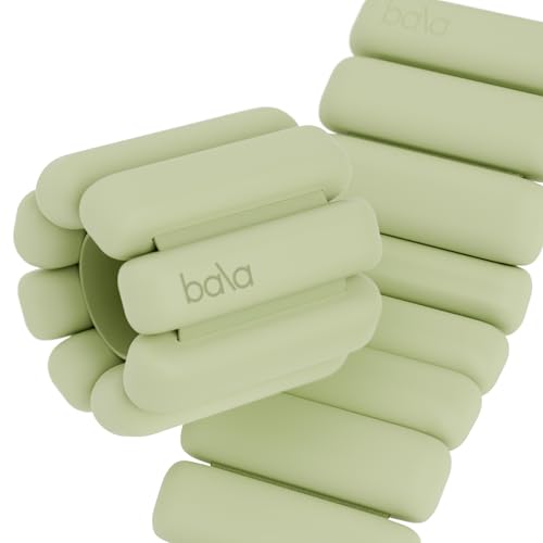 Bala Bangles Wrist & Ankle Weights for Women & Men 2 Lb, Home Gym Equipment