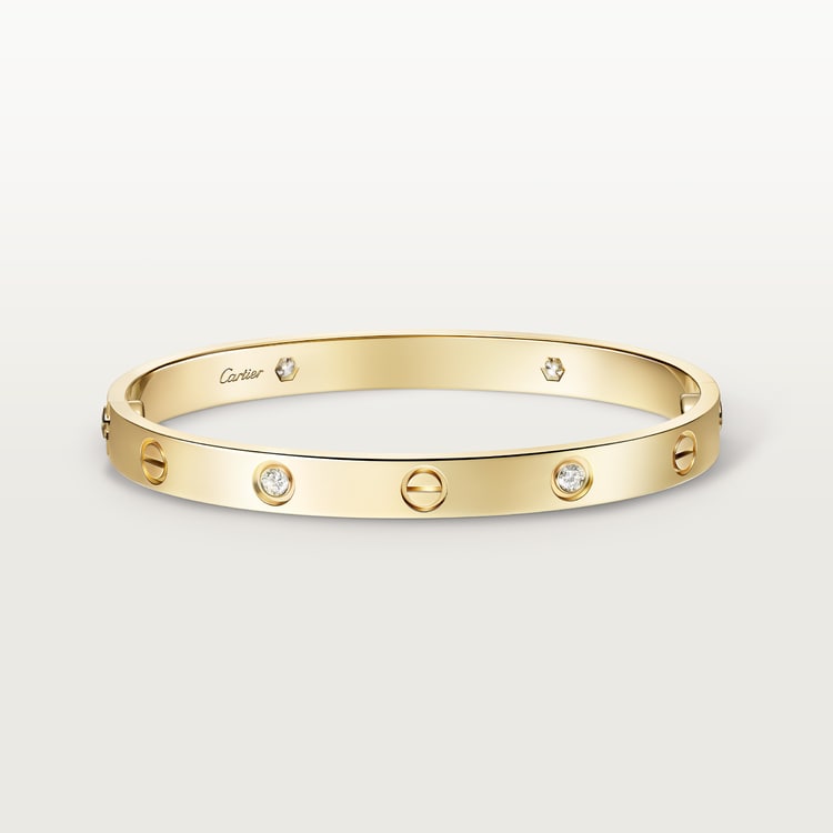 Love Bracelet, Classic Model, 4 Diamonds
