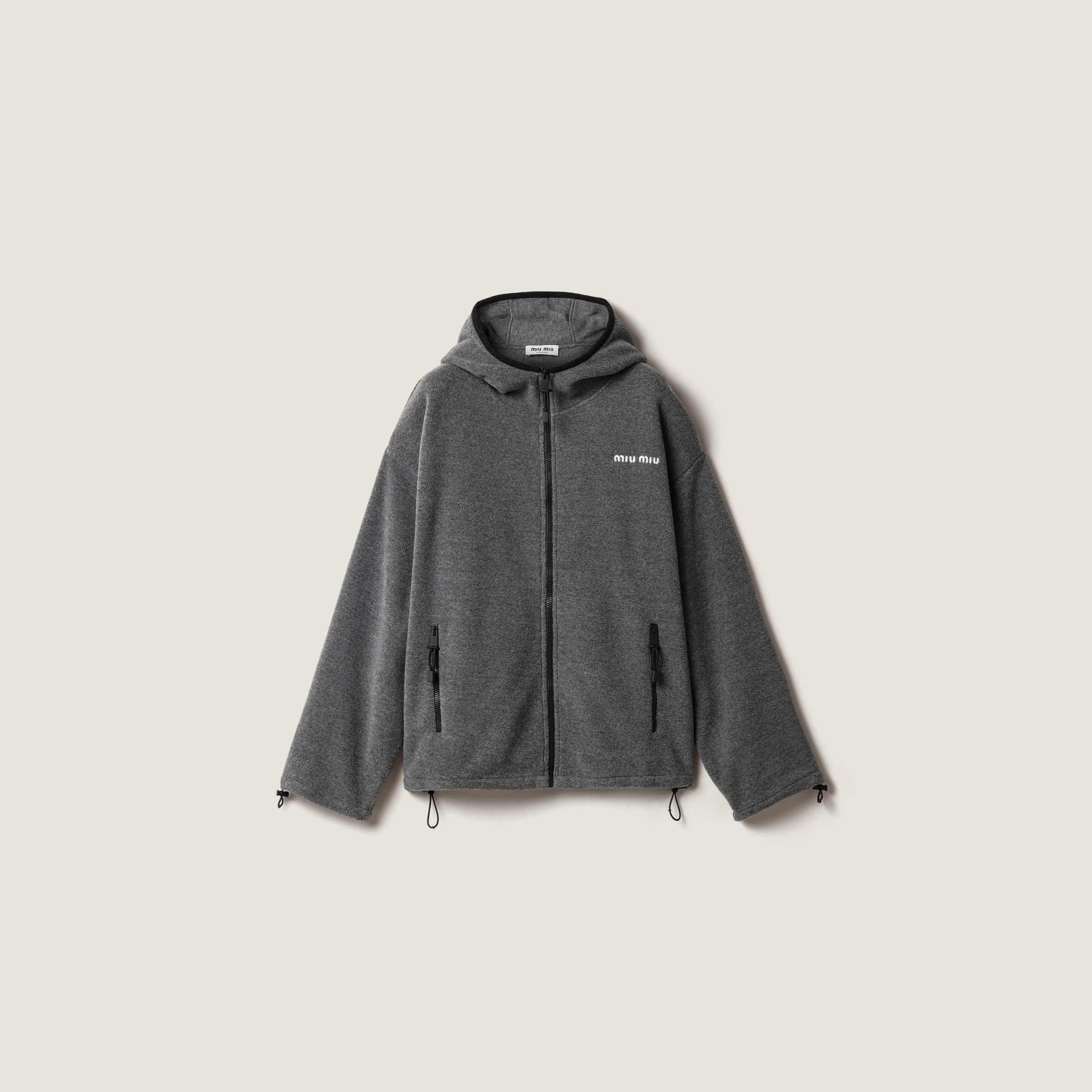 Fleece Zippered Hoodie Jacket