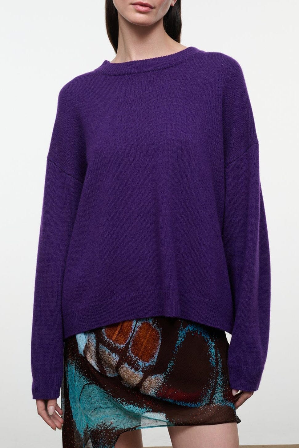 Serrano Cashmere Relaxed Crew | Cosmos Metaobjectlistdrop - Size Xs