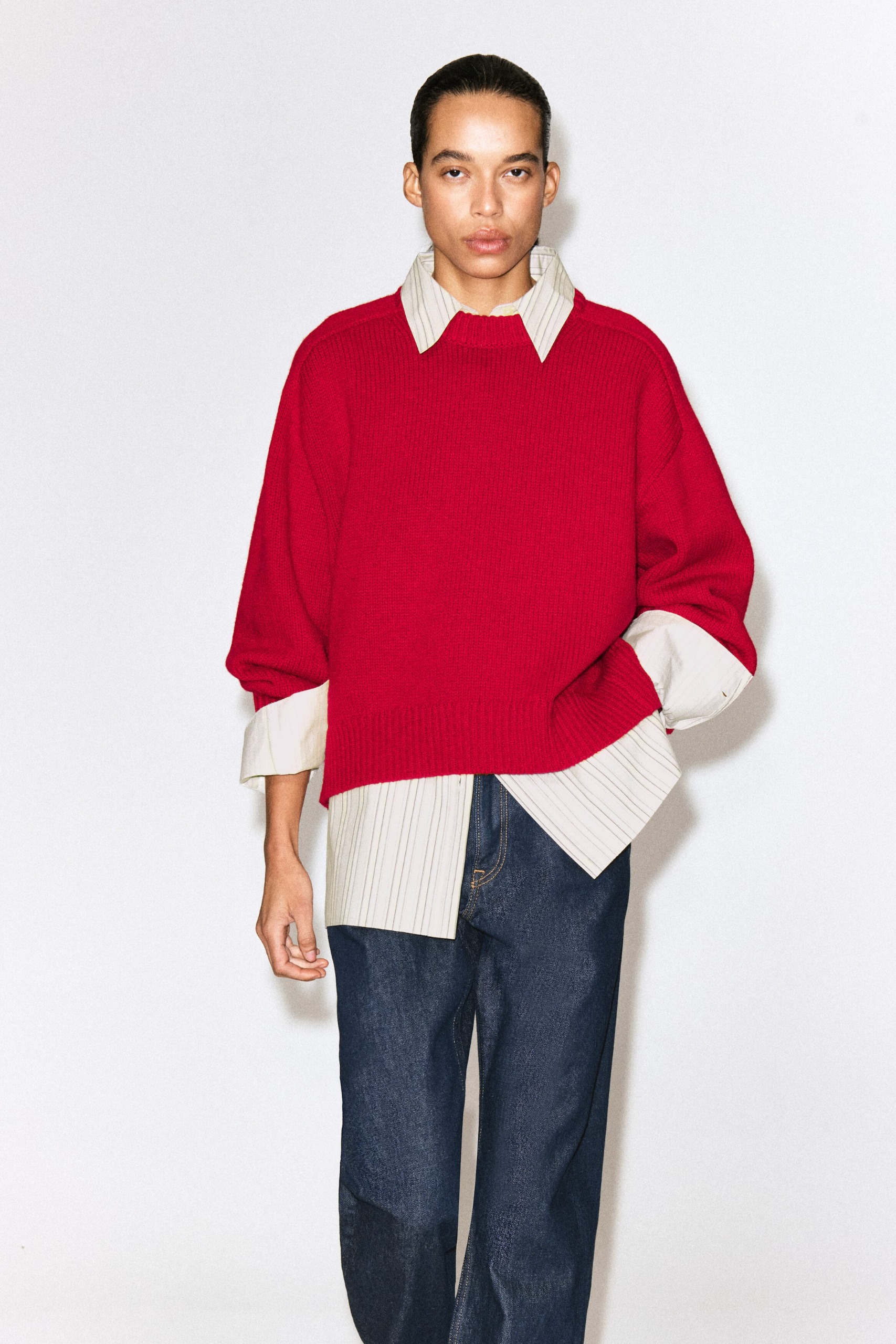 COS, Rounded Wool Crew-Neck Sweater