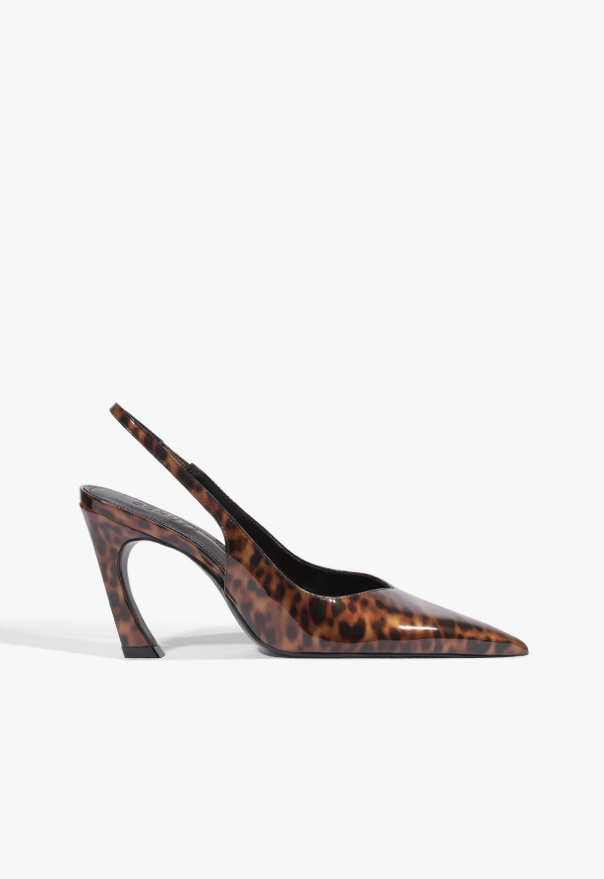 Lexi Sling Tortoise Pump - 5 / Brown / Patent