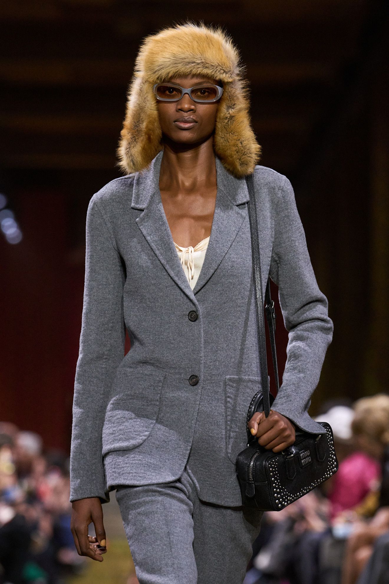 Miu Miu A/W26 runway trapper hats