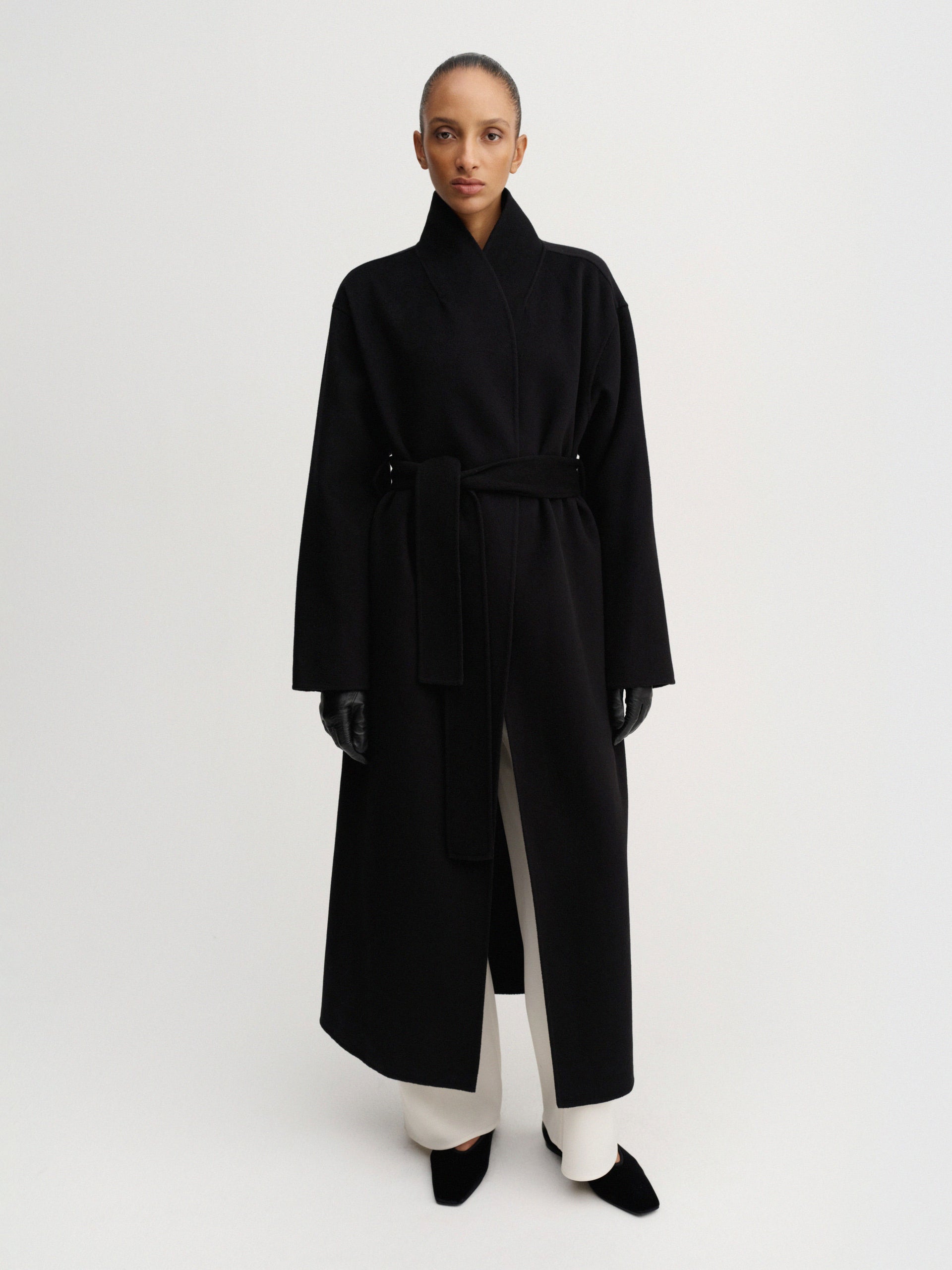 Mara Doubl&eacute; Coat, Black - Xxs