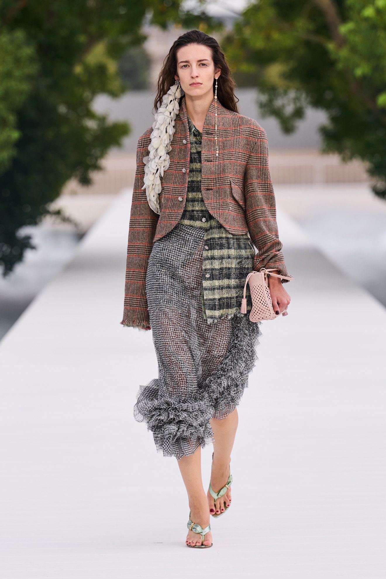 an example of asymmetry on the dior spring 2027 runway.