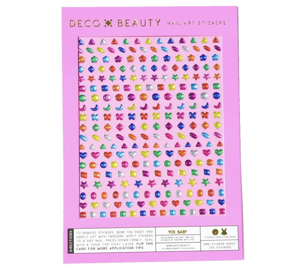 Deco Beauty, Deco Beauty 90s Baby - Super Thin & Easy-To-Apply Nail Art With the Cutest Designs - Durable & Long-Lasting Nail Art Stickers and Decals for Women, for Diy At-Home Manicures & Salon-Quality Nails