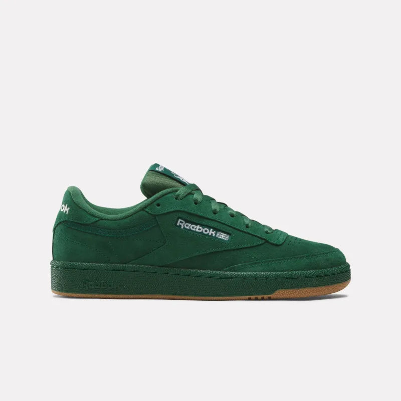 Reebok Club C 85 Unisex Sneakers in Dark Green Suede