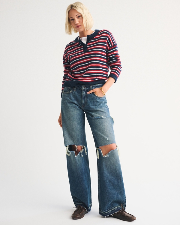 Abercrombie & Fitch, Low Rise Ultra Loose Jean