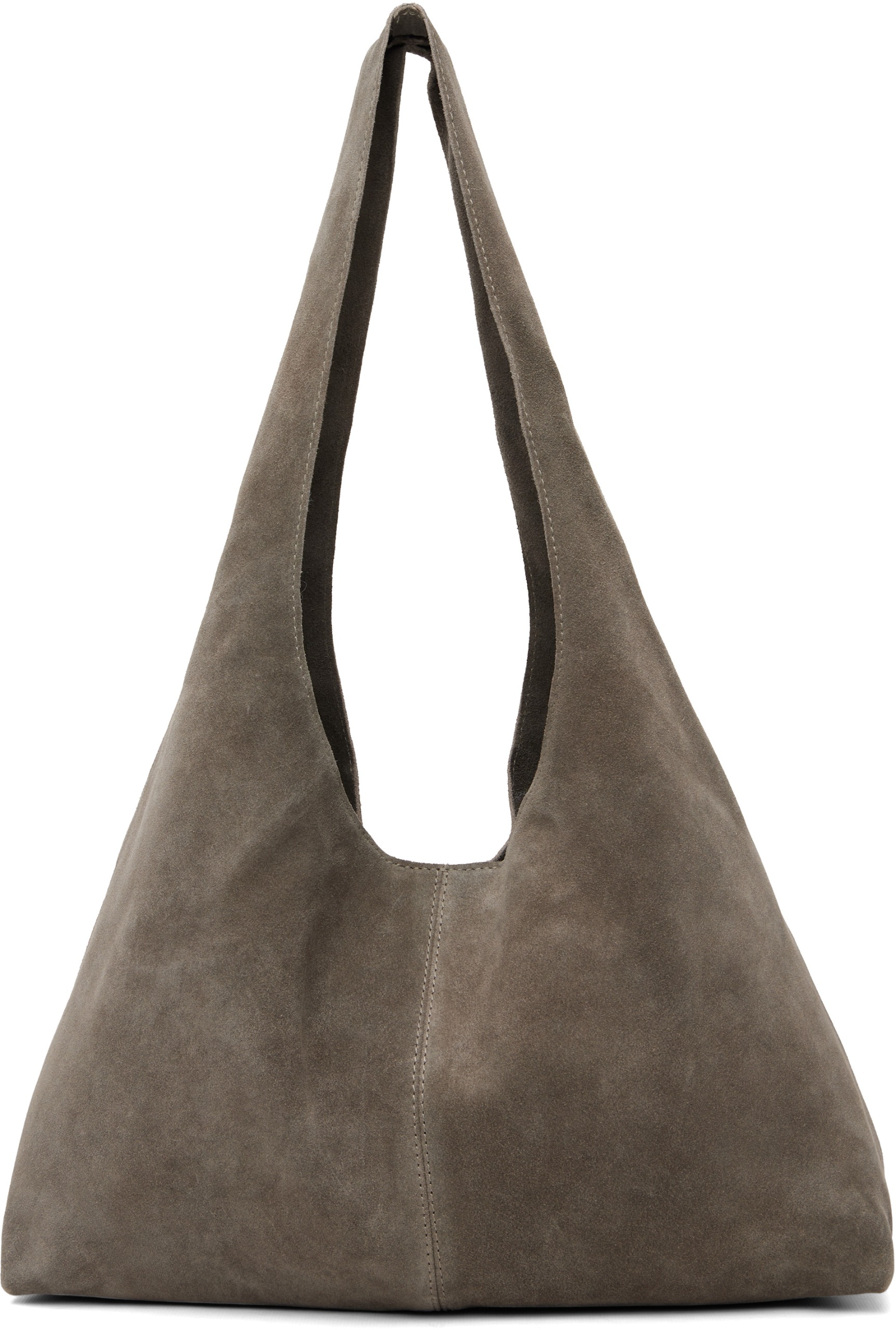 Taupe Suede Soft Bag