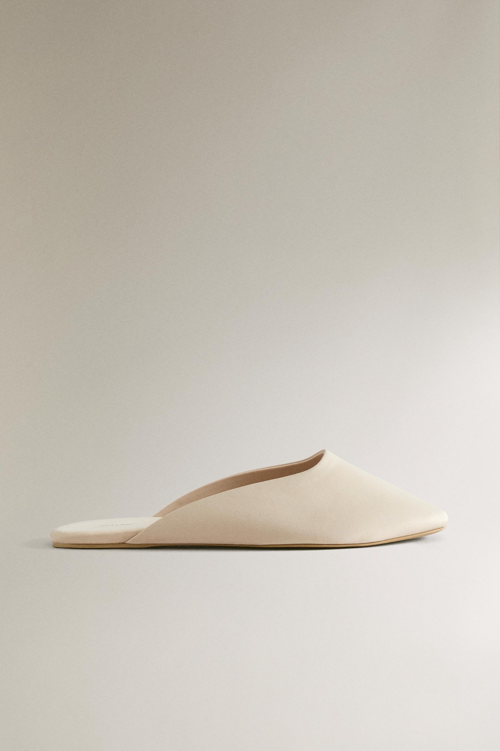 Sateen Mules - Ecru White - 3