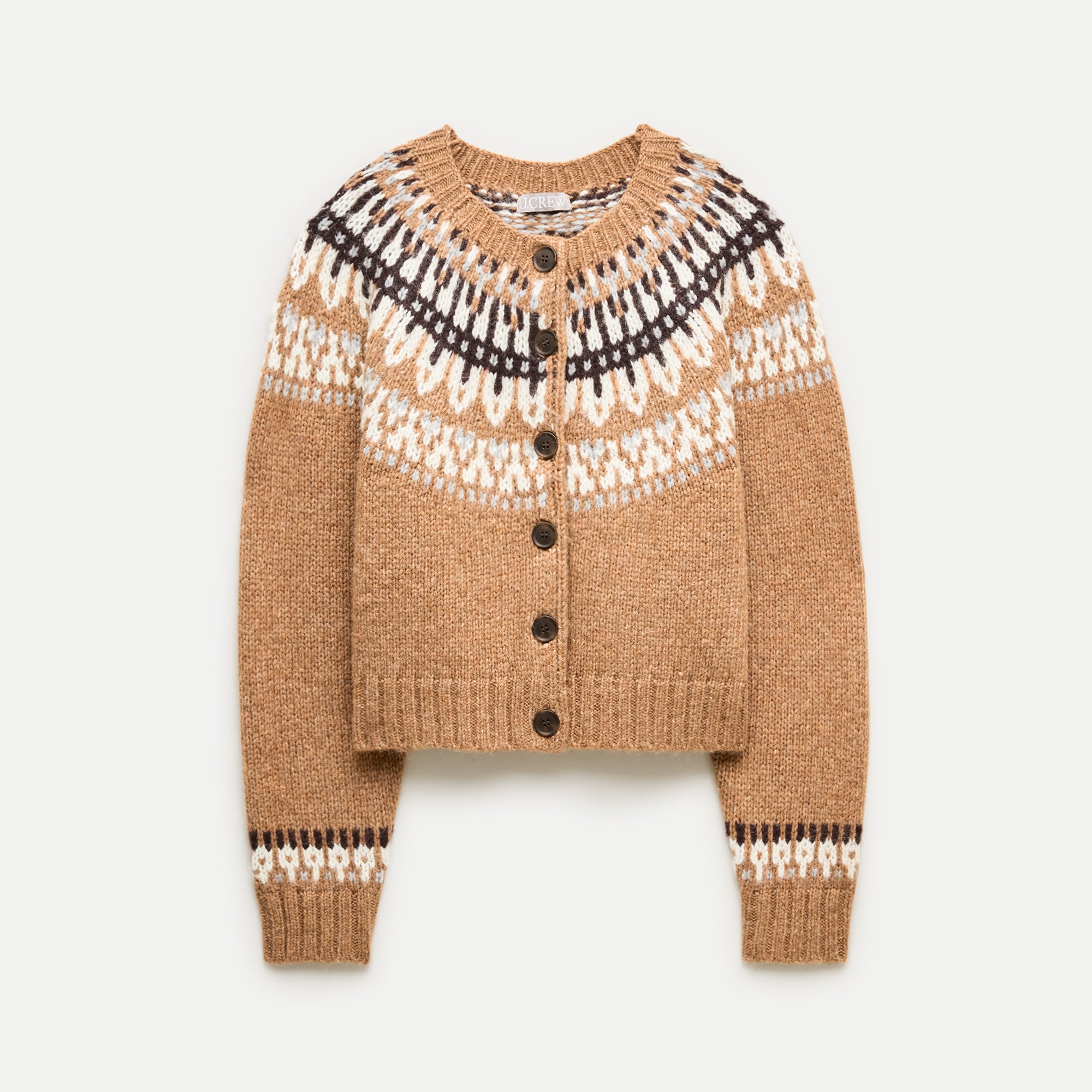 Fair Isle Crewneck Cardigan