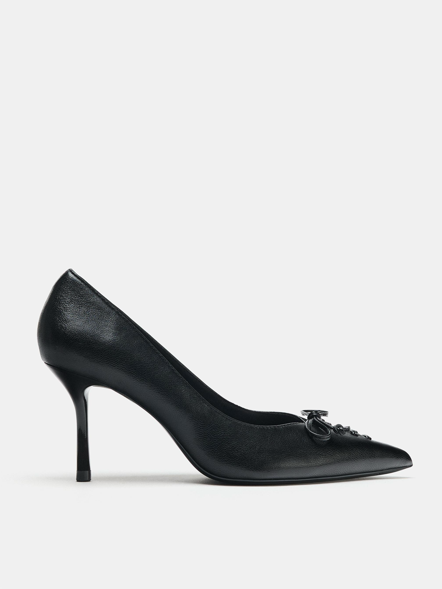 ZARA, Bow-Detail Heels