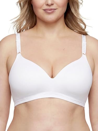 Warner's Womens Cloud 9 Wire-Free Contour Bras, White, 34a Us