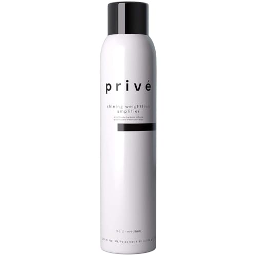 Priv&eacute; Shining Weightless Amplifier Hair Mousse (6.85 Oz) | Weightless Volumizing Mousse, Bamboo and Green Tea, Adds Root Lift, Body and Shine, for Dull or Flat Hair