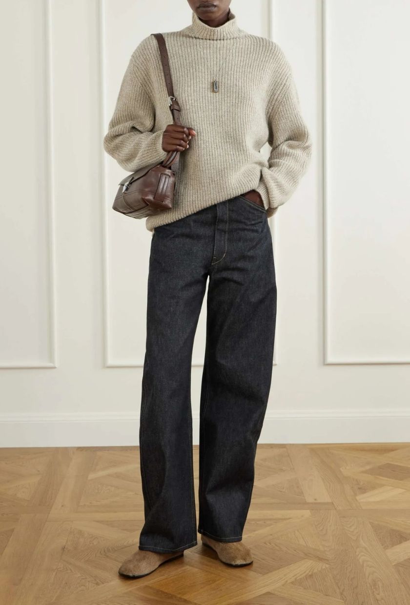 LEMAIRE, High-Rise Barrel-Leg Jeans