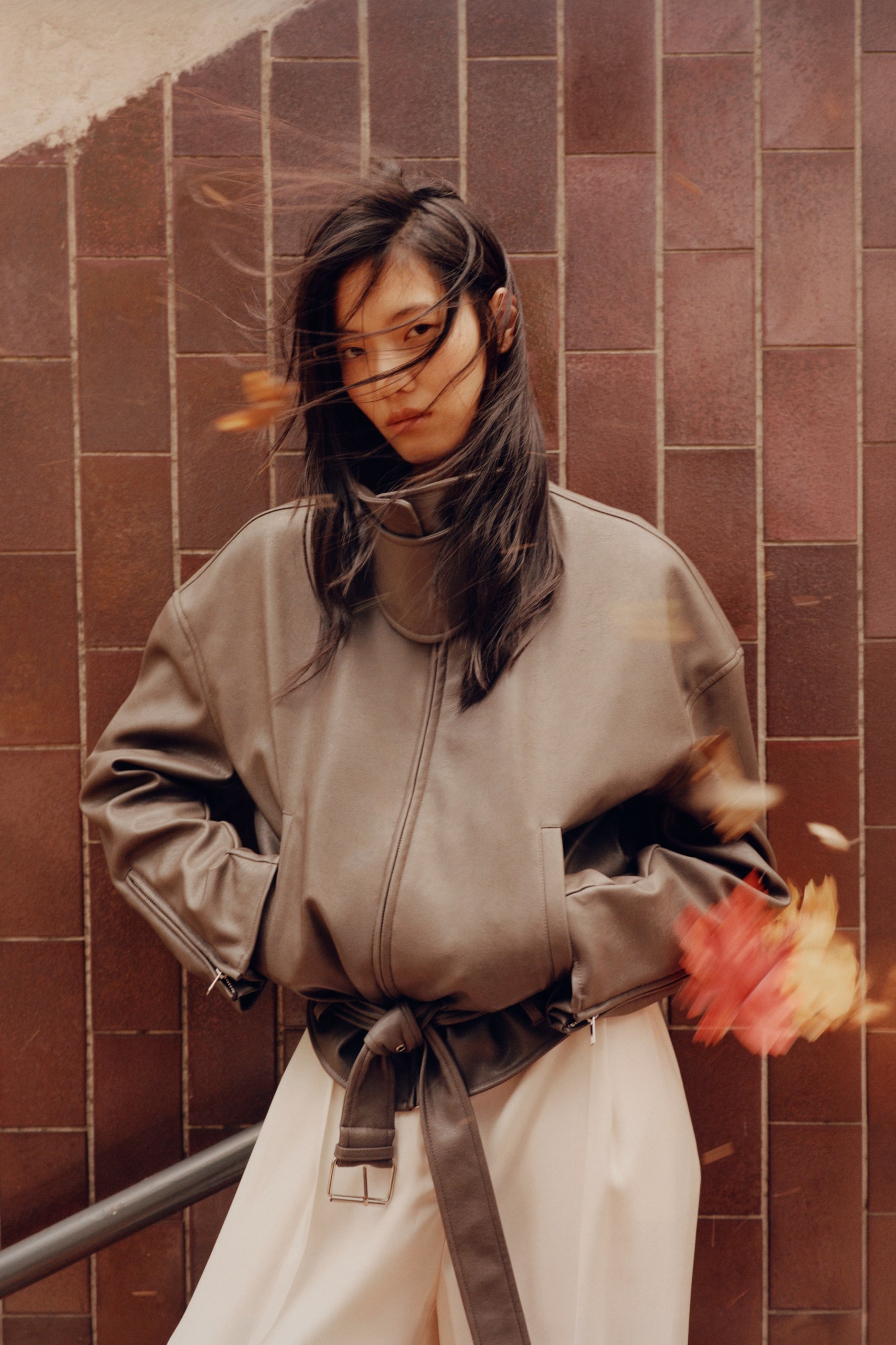 Coated Biker Jacket