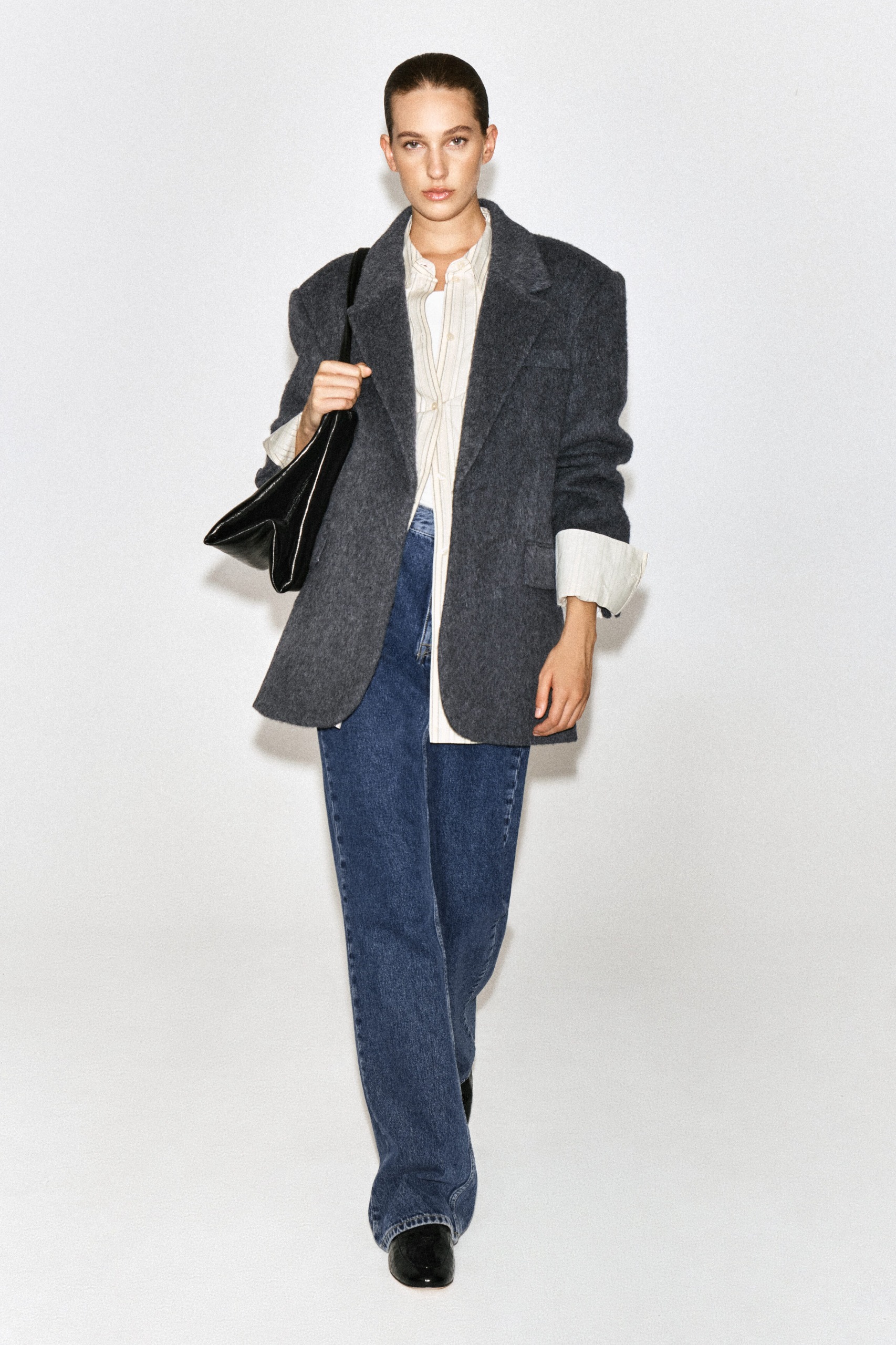Brushed-Wool Blazer