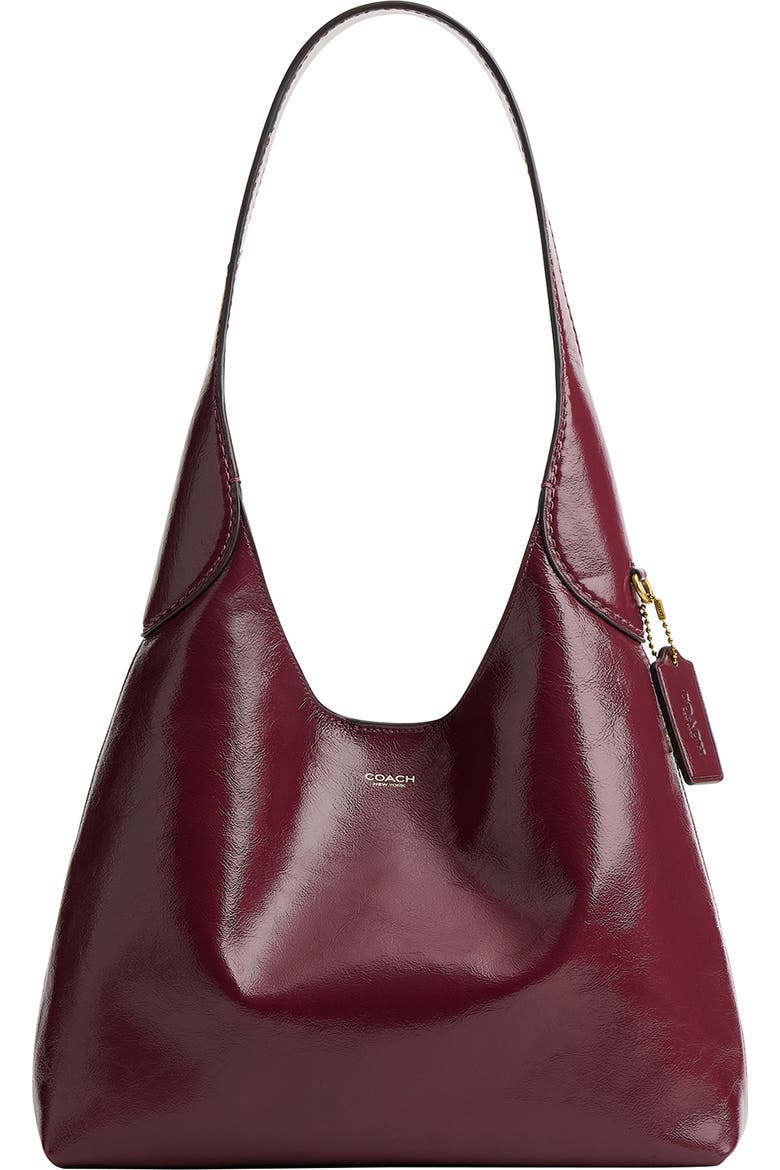 Brooklyn 28 Glazed Leather Shoulder Bag