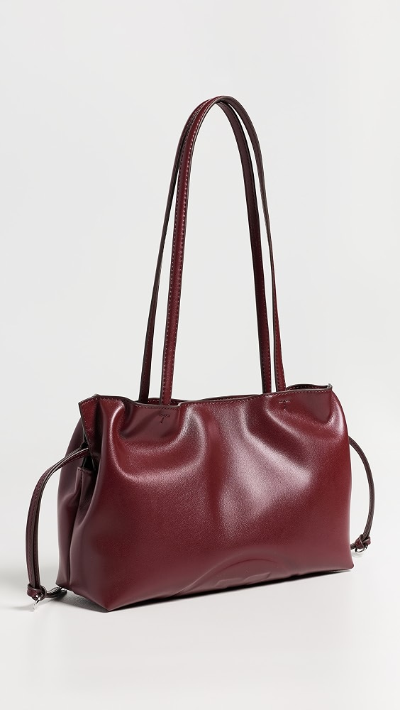 Ella Recycled Drawstring Small Tote Bag - Merlot