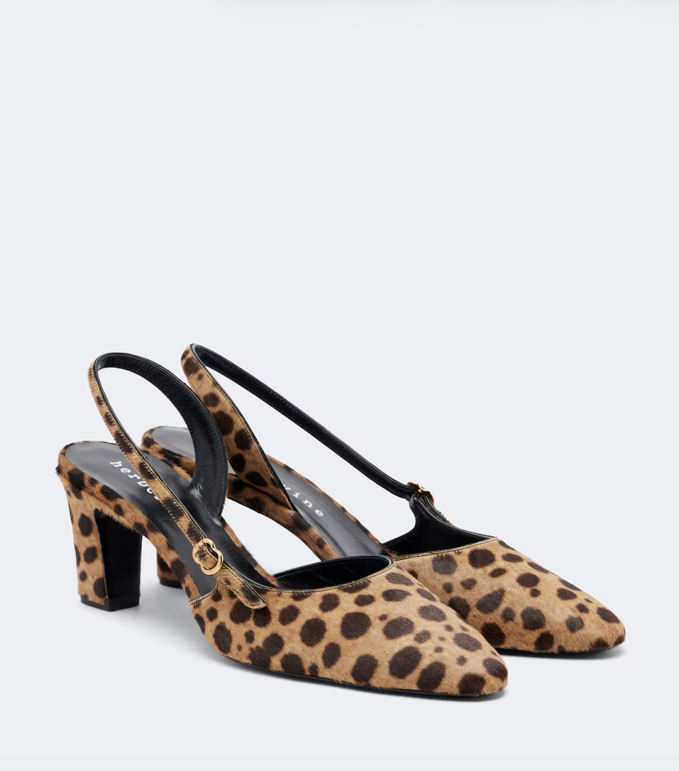 Herbert Levine Ask Around Calf Hair Slingback Pumps