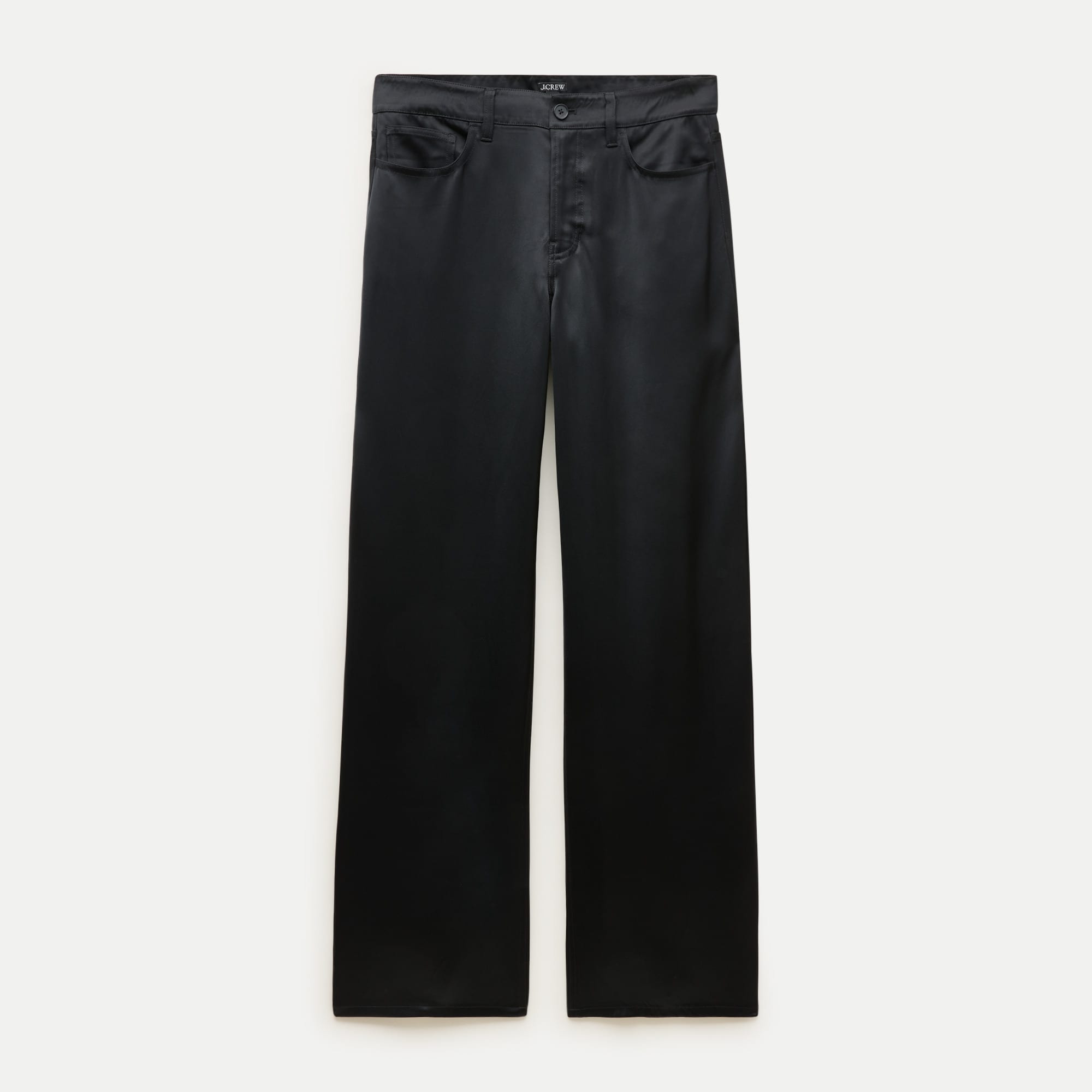 Remi Exaggerated Barrel Pant in Double-Faced Satin