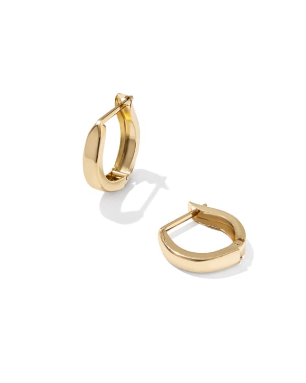 Lorena 14k Gold-Filled Small Metal Huggie Earrings
