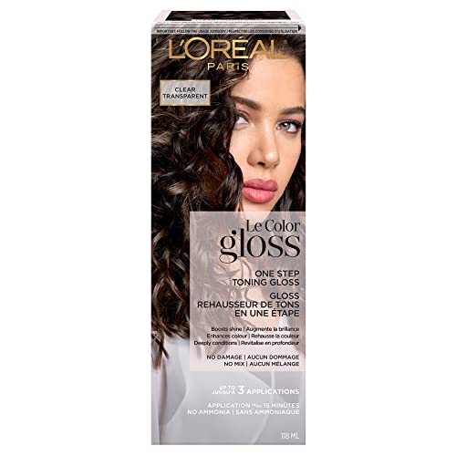L&rsquo;oreal Paris Le Color One Step Toning Hair Gloss, Clear, 4 Ounce