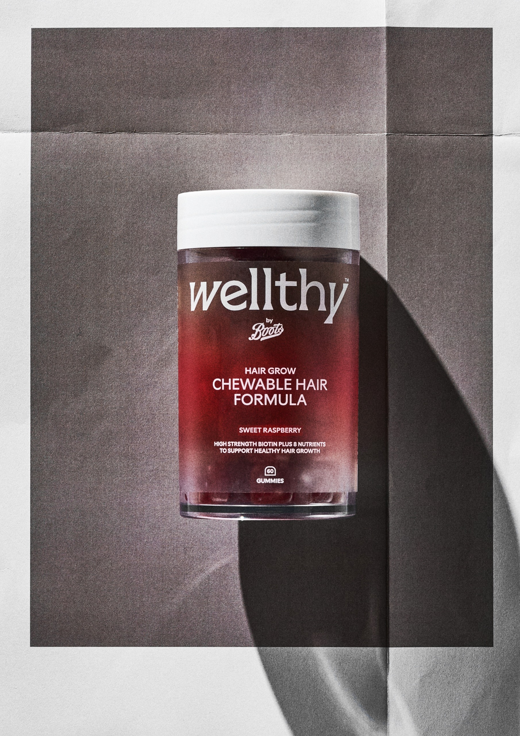 Boots, Wellthy by Boots Hair Grow Chewable Hair Formula Gummies 60s
