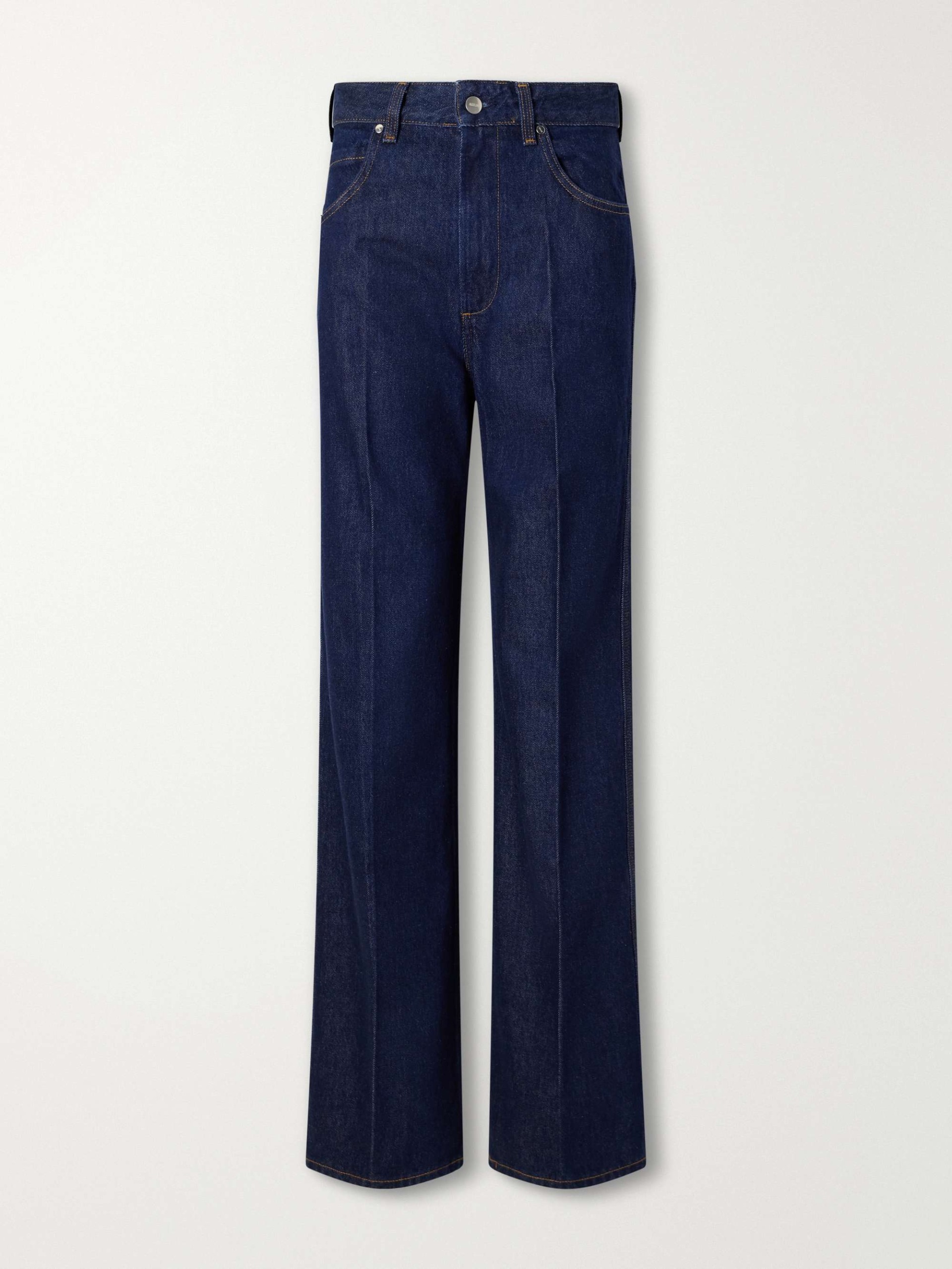 Morgan High-Rise Straight-Leg Jeans