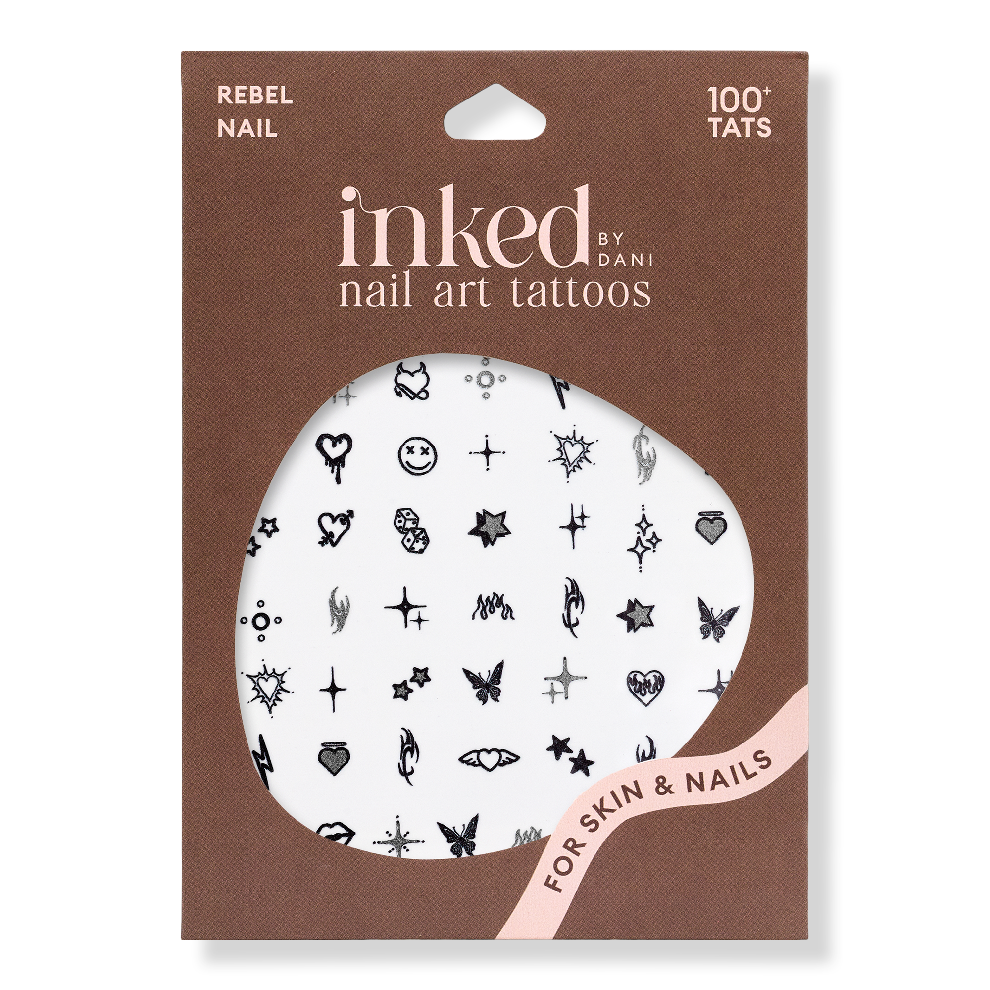 Rebel Nail Art Temporary Tattoo Pack