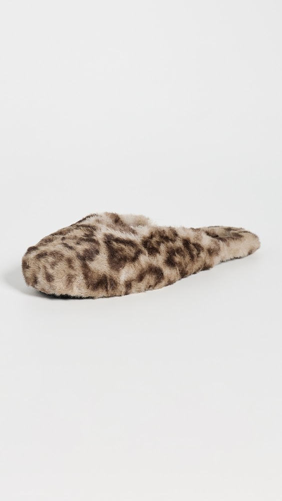Demi Leopard Mule Slippers - Light Leopard