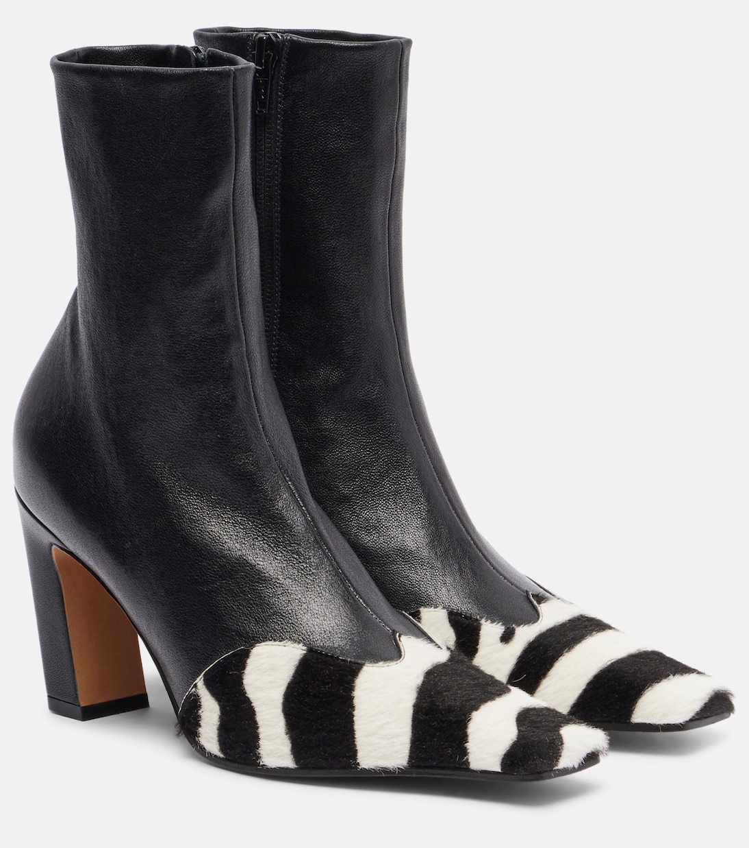 Nevada 85 Calf Hair and Leather Ankle Boots