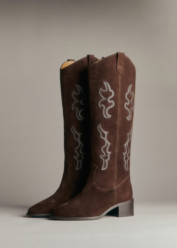 Jill Boots - Mocha - Bovine Leather - S&eacute;zane