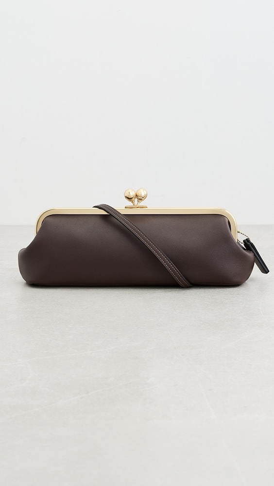 Glovetanned Leather 30 Kisslock Frame Bag - Maple