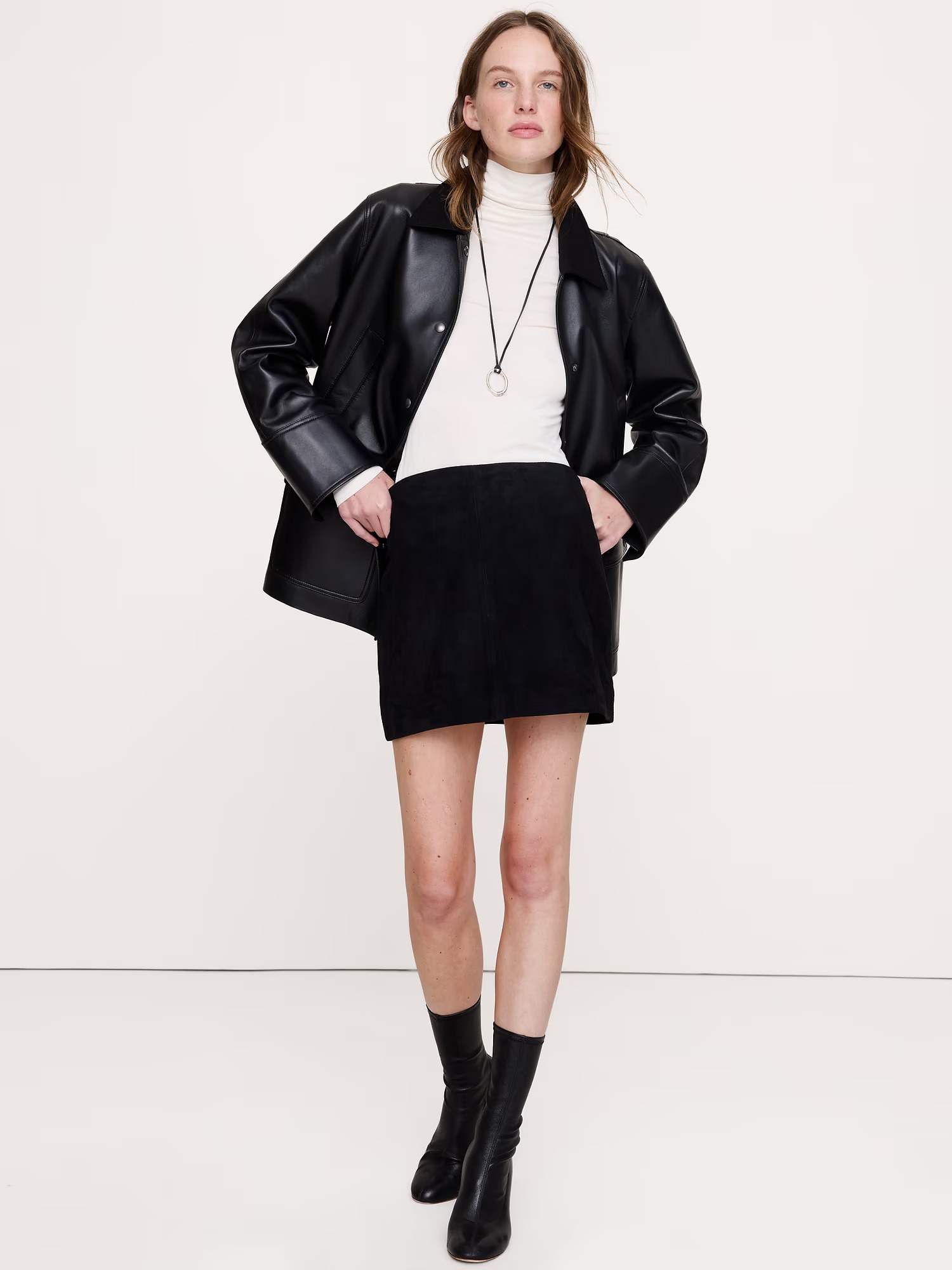 Banana Republic, Suede Mini Skirt