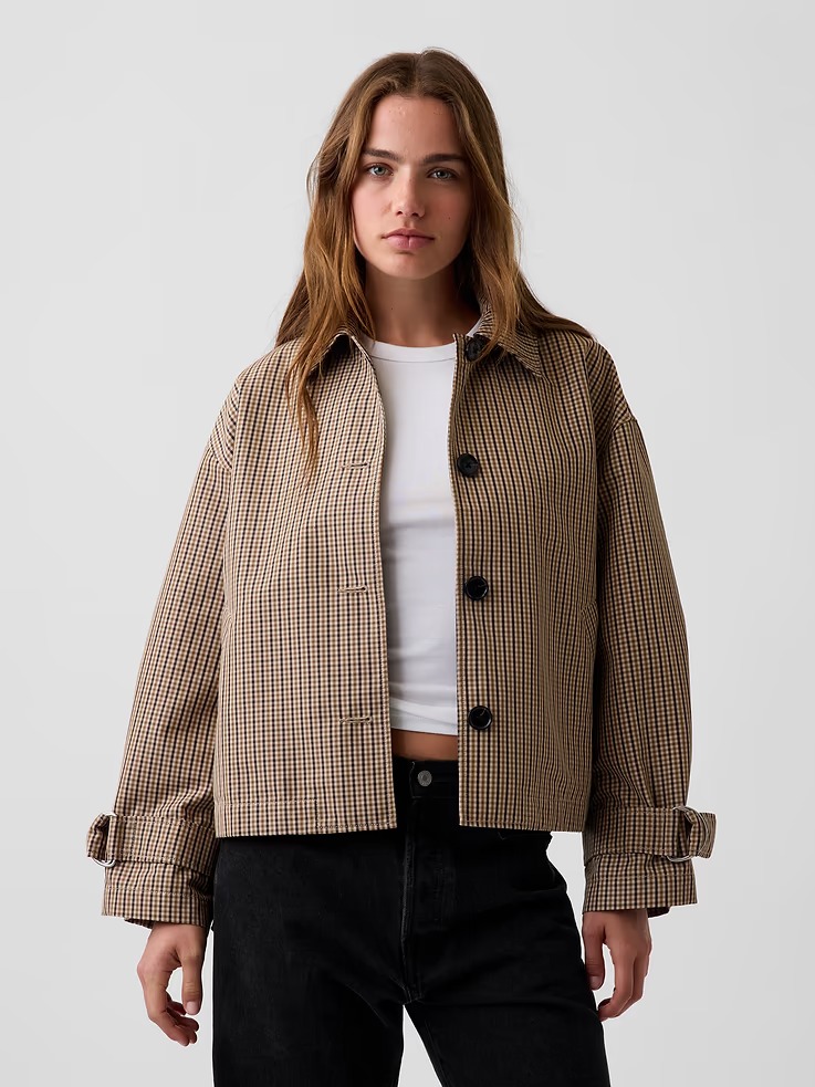 Gap, Oversized Crop Trench Jacket