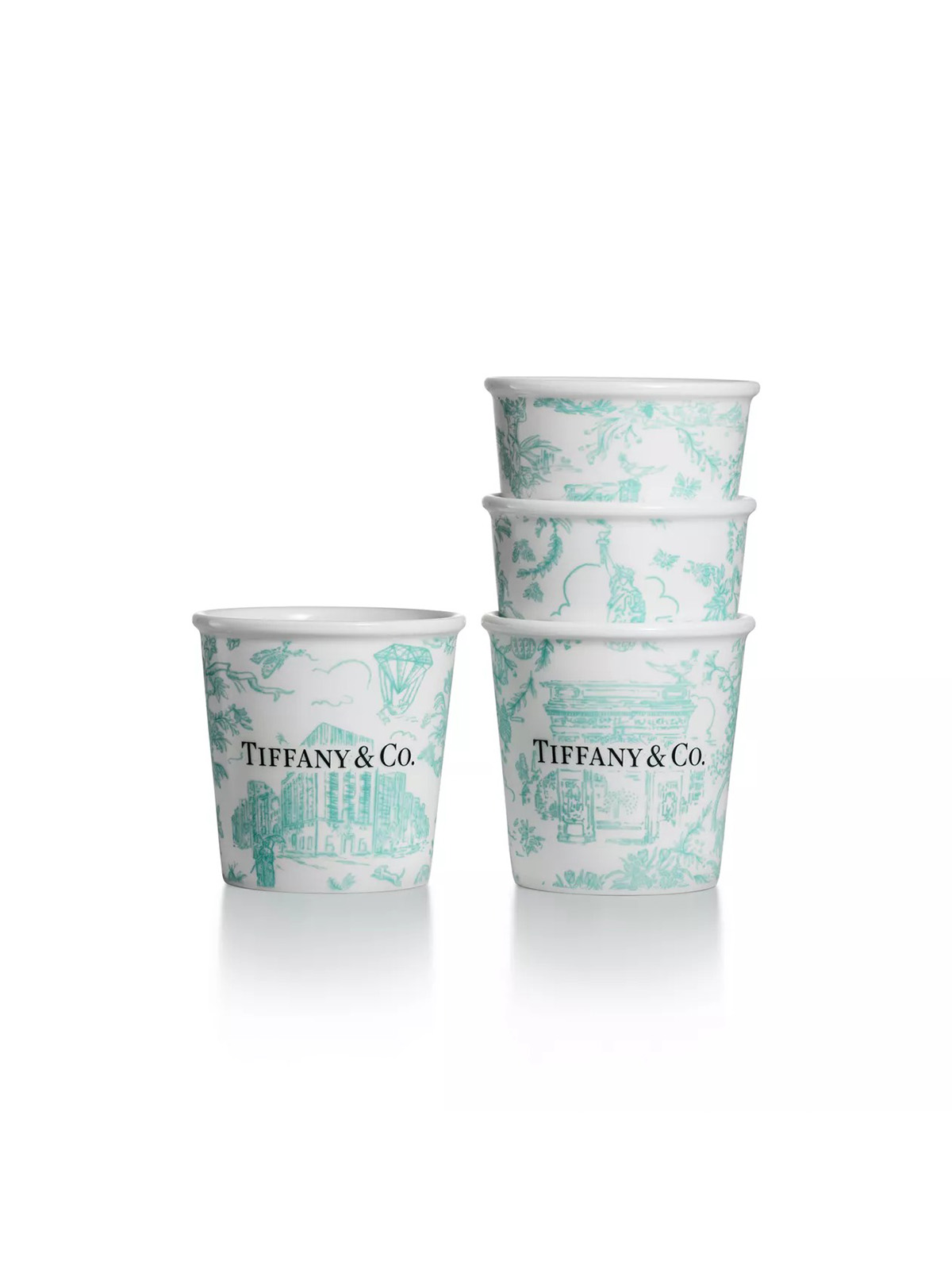 tiffany & Co., Tiffany Toile Espresso Cups