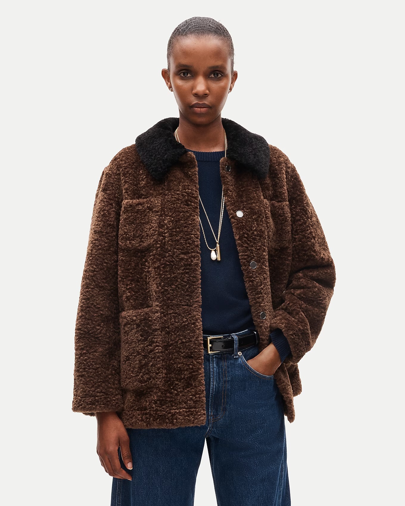J.Crew, Women's 1986 Barn Jacket&trade; in Faux Shearling