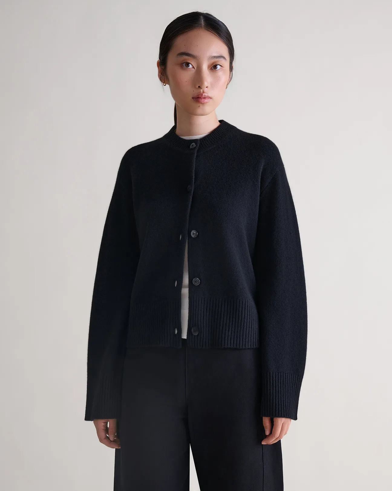 Rise & Fall, Women's Wool Crew Neck Cardigan