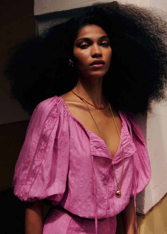 Liva Blouse - Orchid Pink - Organic Cotton - S&eacute;zane