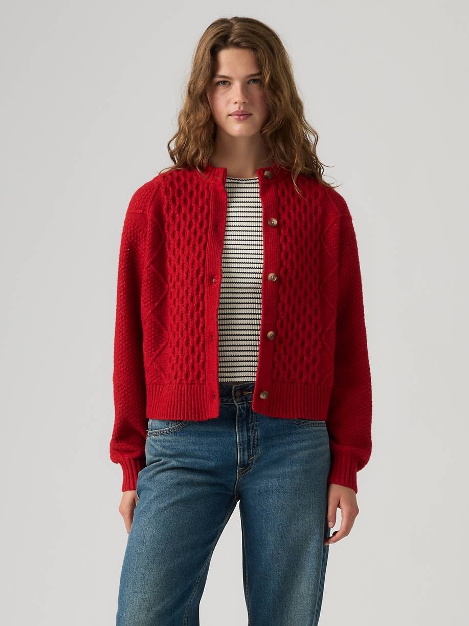 levi's, Charlotte Crewneck Cardigan