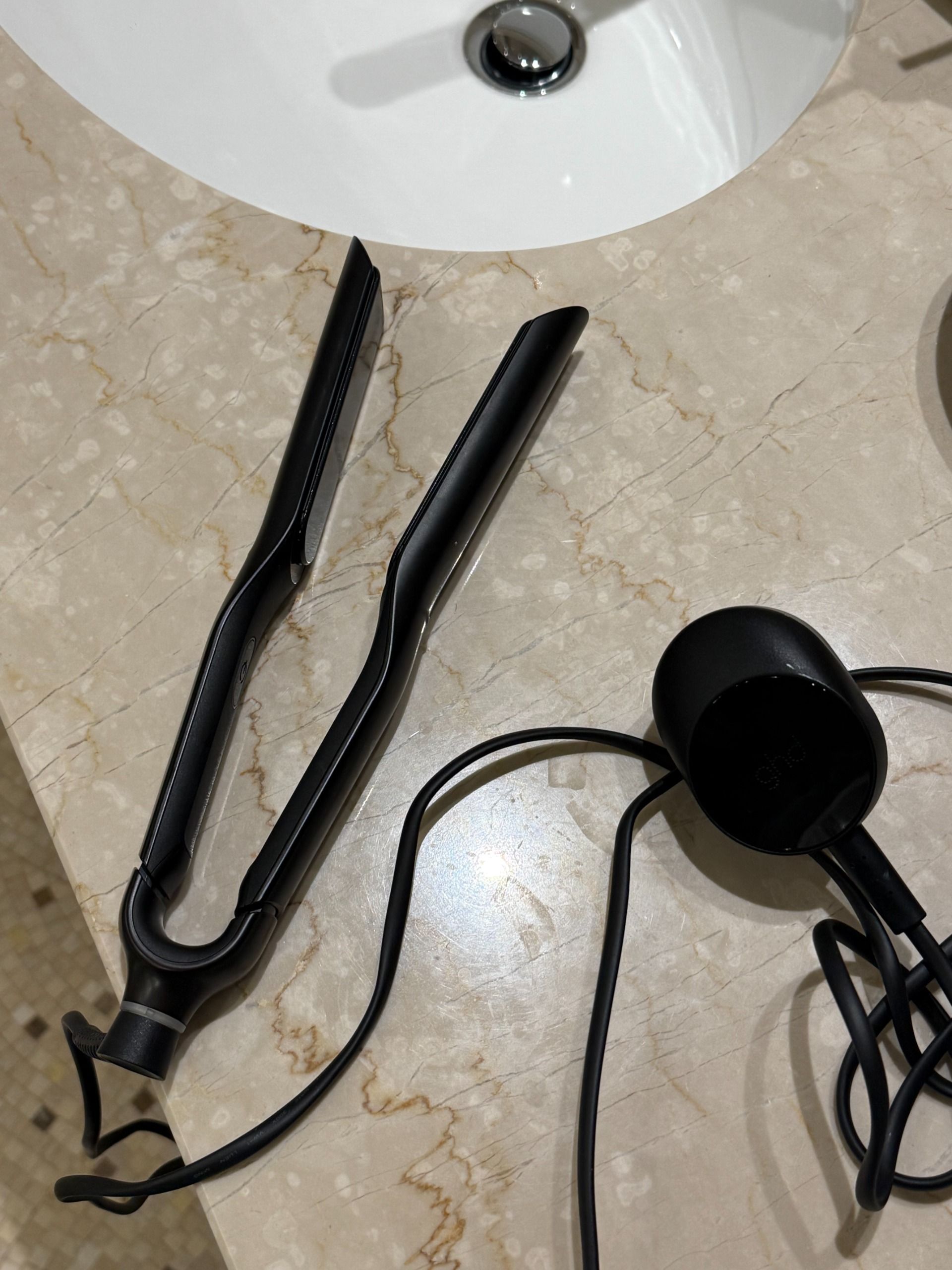 Photo of GHD Sculpt on a bathroom sink