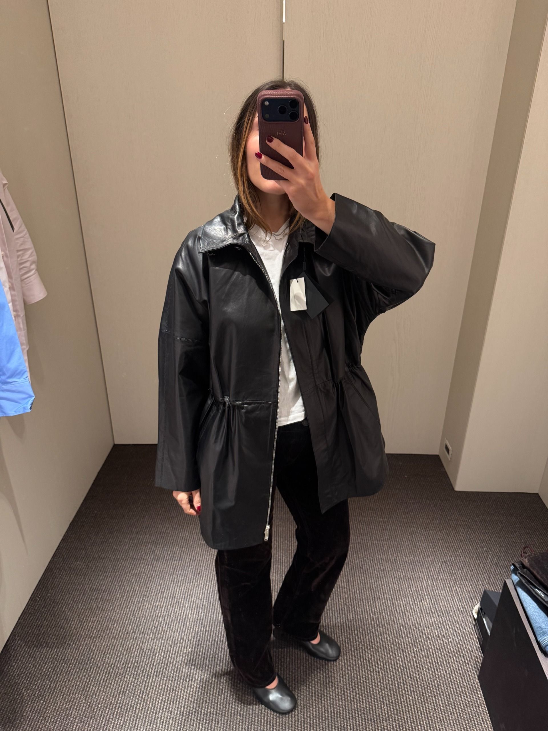 Anna LaPlaca wearing Massimo Dutti clothing at the new NYC flagship store