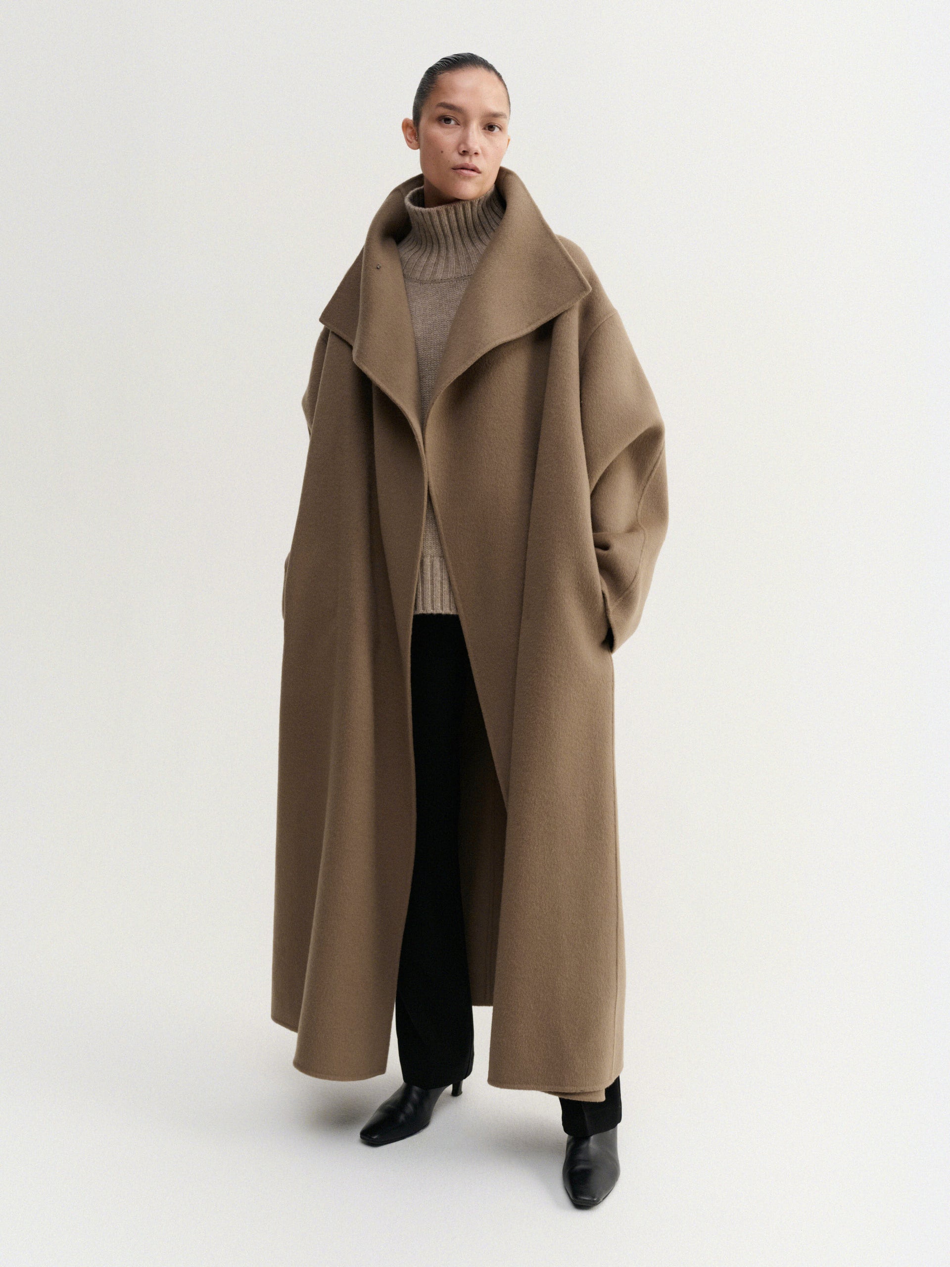 Kaity Doublé Coat, Tan - Xxs