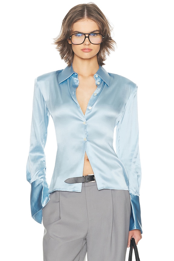 The Silk Charmeuse Shirt