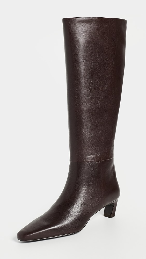 Cielo Tall Set Back Heel Boots - Espresso Bean