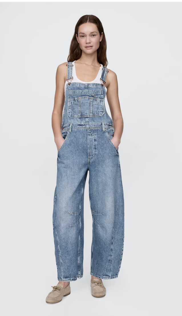 Gap, Denim Horseshoe Overalls Dungarees