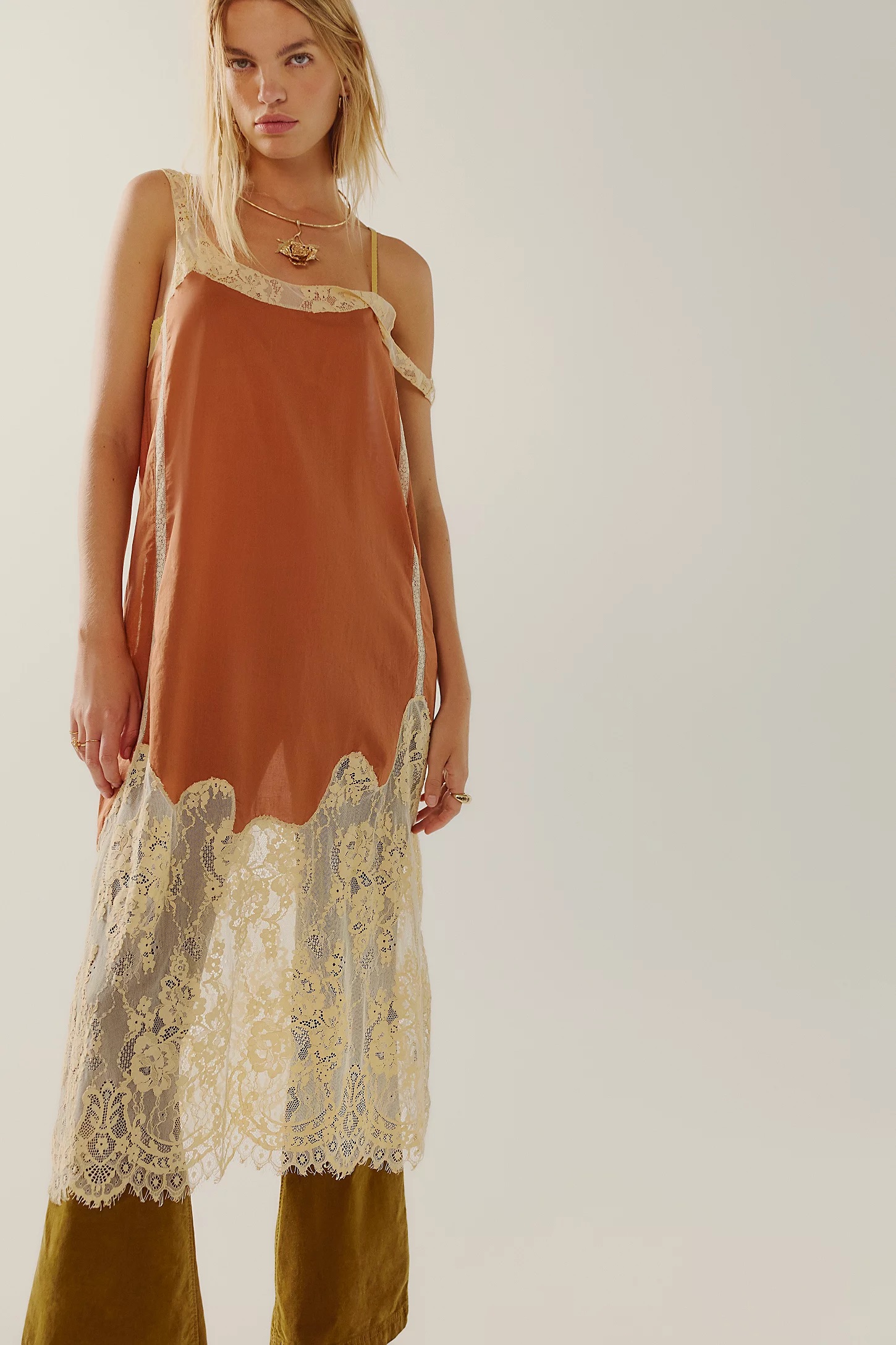 Free People, Finally Found It Midi Slip Dress